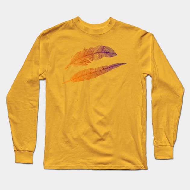 Feathers Long Sleeve T-Shirt by pakowacz